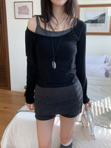 Roana Layered Camisole Long Sleeve Set
