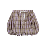 LOVELY BUBBLE CHECK SKIRT