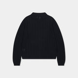 Leaves Knitted Zip Up (3color)