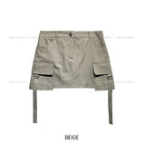 Tetti Strap Cargo Mini Skirt