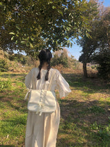 ラッフルエンベロープバッグ_ivory