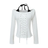Mova Layered Eyelet Slim T-shirt