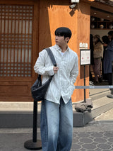 フィットバルーンワイドデニムパンツ
