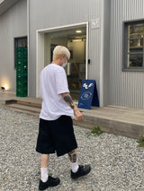 ポスター半染め半袖Tシャツ2C