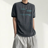 Rigger pigment color matching short sleeve T-shirt 