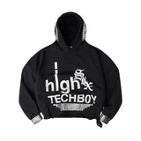 "TECH B0Y"スタッデッドフーディー