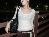 Vintage Rosy Lace T