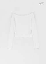 [MADE] Cozetti Lace Off-Shoulder Long Sleeve Top