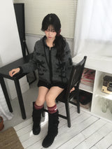 ミャウノルディックニットジップアップ