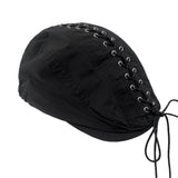 サイレントソウルレースアップタイクロスハンティングキャップ (Black)