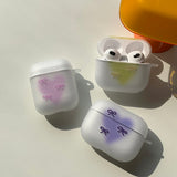 Yellow - Ribbon Puff AirPods Case_matt