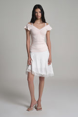Fairy Lace Flow Skirt, White