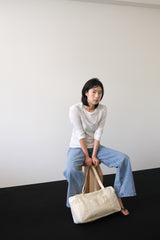 standard duffle bag (cream yellow)