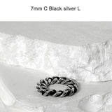 SS-blackline curve chain ring_5/6/7/8mm_BLACK SILVER