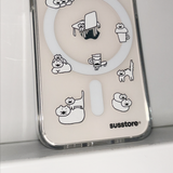 [MagSafe phone case] ディスターテッドキャット　フォンケース
