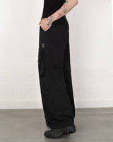 Metal Cotton Cargo Pants Black