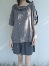 bolt hood tee
