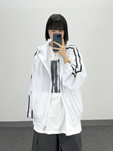 メッシュトラックフーデッドジャケット