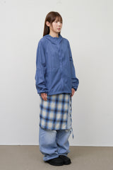 Loden Layered Warp Skirt