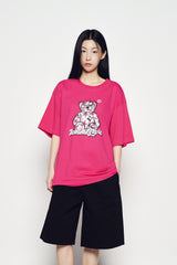 25SS スターベアショートスリーブTシャツ ホットピンク