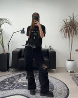 Fed Damage Layered Cotton Pants
