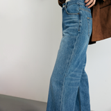 Washed Blue Wide Jean - YW392