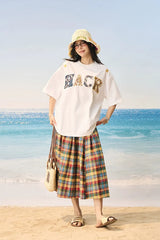 エスニックパッチエンブロイダリーTシャツ
