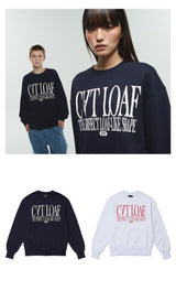 キャットローフスウェットシャツ - ネイビー