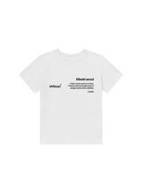 BENNY × Miseki SEOUL タイポグラフィックショートスリーブ_ホワイト