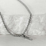 ss-HYPER MICRO bullet necklace_silver