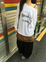 ビンテージワンショルダーTシャツ