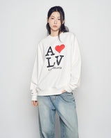 25FW LOVE ADLVスウェットシャツ クリーム