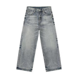 Dual-Wash Wide Denim