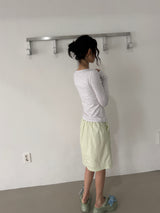 Breeze CottonModal HenryNeck T-Shirt (Bio-Washing) - Light Melange