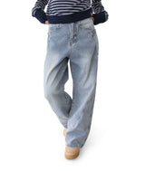 Jeff Big Pocket Washed Curved Jeans