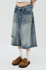 Metz Checked Half Denim (2color)