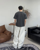 リセッドピグメントクロップ半袖Tシャツ