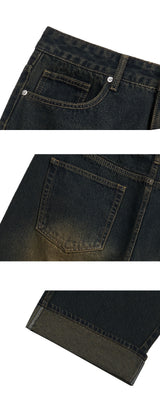 ベーシックデニムパンツ (vintage black)