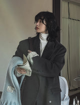Leak damage wool double coat
