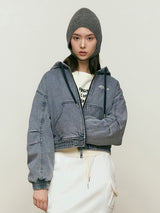DENIM QUILTING JACKET [BLUE]