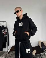 RIPOFFF 09ロゴ ボクシー フーディー