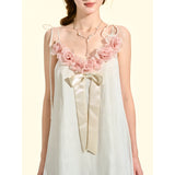 [GirlyFancyClub] 3D Rose A-line Luminous Camisole Dress