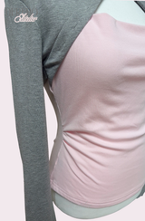 pink layered t-shirt