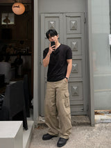 Thorpe layered henley neck short sleeve