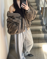 [Unisex] Fur 2way hood zip up(4color)