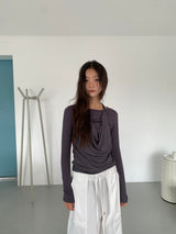 FOLD CARGO WIDE PANTS (5C)