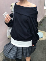 Rib Vintage Check Skirt