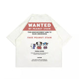 PEANUT STAIN - Fakenut Stain Wanted Ivory Boxy Oversized Tshirt