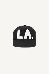 LA Boucle Lettering Flat Ball Cap