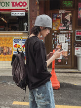 Estory レタリング半袖Tシャツ